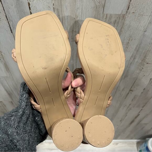 Dolce Vita Nairi Cafe Stella Braided Square Toe Slide Sandals - Picture 6 of 9